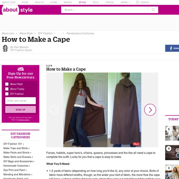 How to Make a Cape