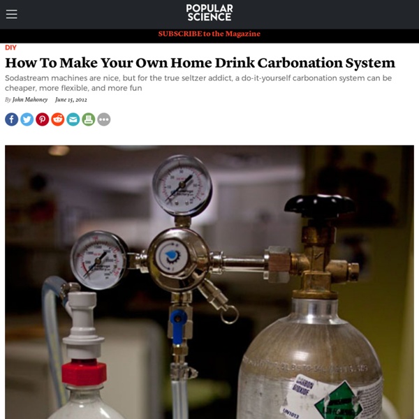 How To Make Your Own Home Drink Carbonation System