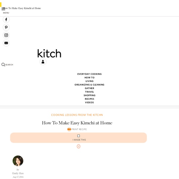 How To Make Easy Kimchi - Recipe