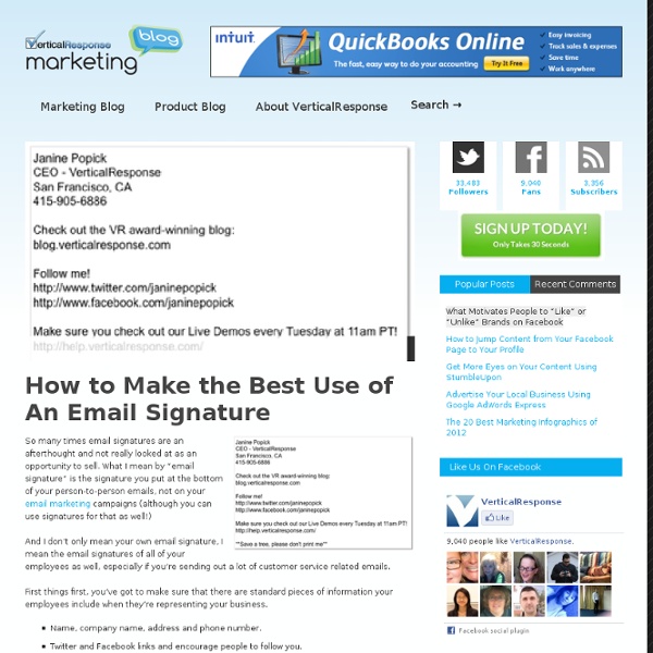 How to Make the Best Use of An Email Signature