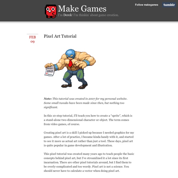 Make Games - Pixel Art Tutorial