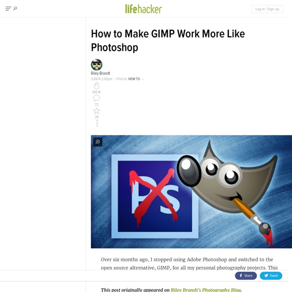 How to Make GIMP Work More Like Photoshop