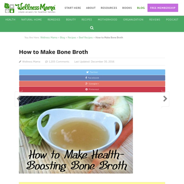 How to Make Homemade Bone Broth