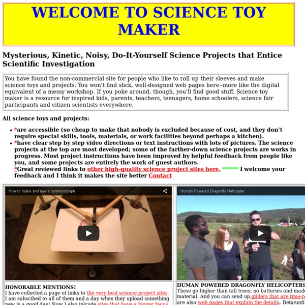 MAKE HOMEMADE SCIENCE TOYS AND PROJECTS