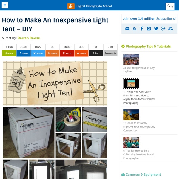 How to Make An Inexpensive Light Tent – DIY