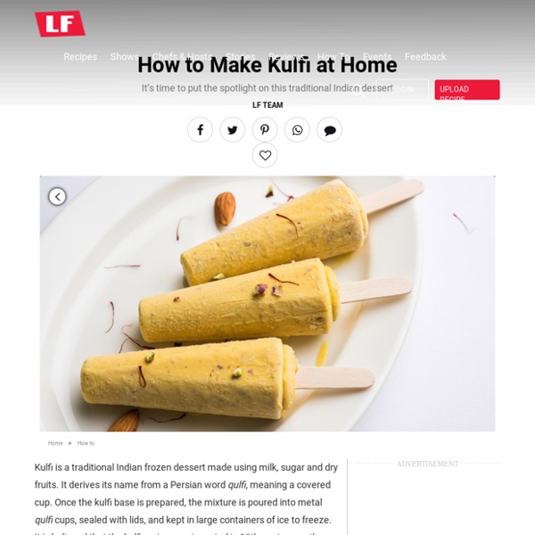 Make Kulfi at Home