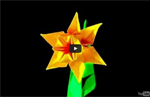 How to make an Origami Daffodil