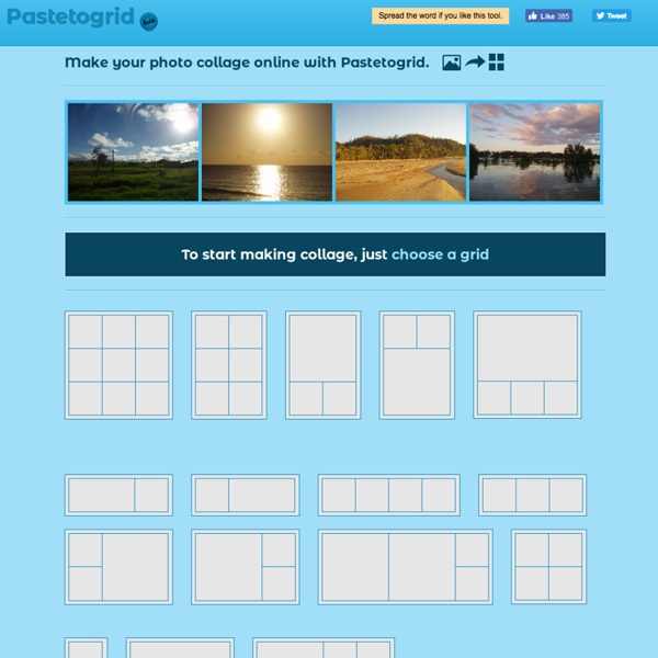 Make photo collage - Pastetogrid