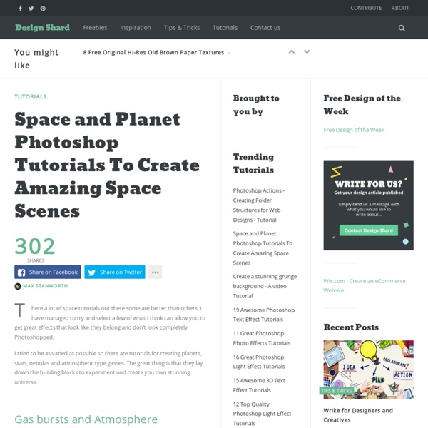 Space and Planet Photoshop Tutorials To Create Amazing Space Scenes