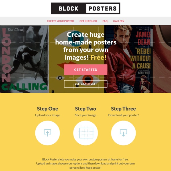 Make your own posters at home for free! - Block Posters