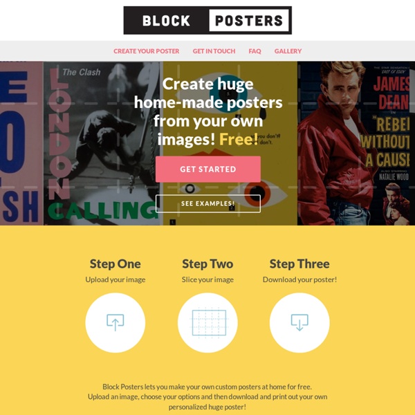 How to create a poster with blockposters.com 