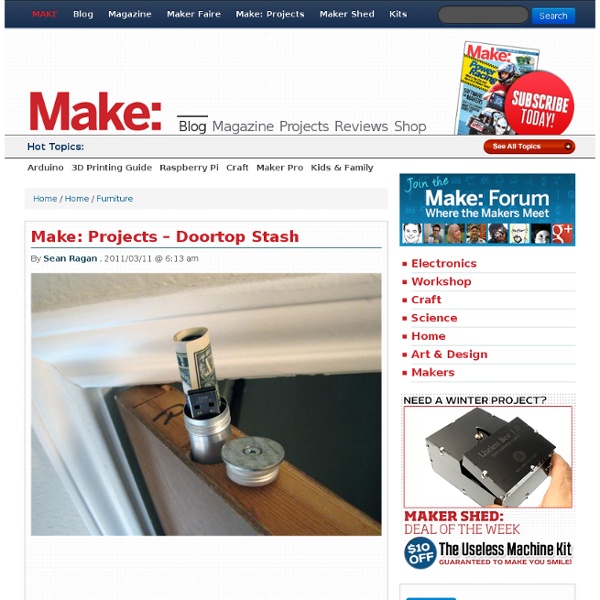 Online » Make: Projects – Doortop Stash