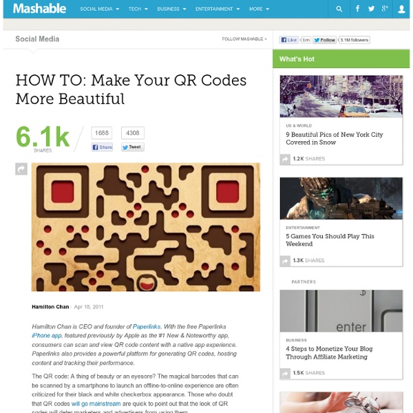 HOW TO: Make Your QR Codes More Beautiful