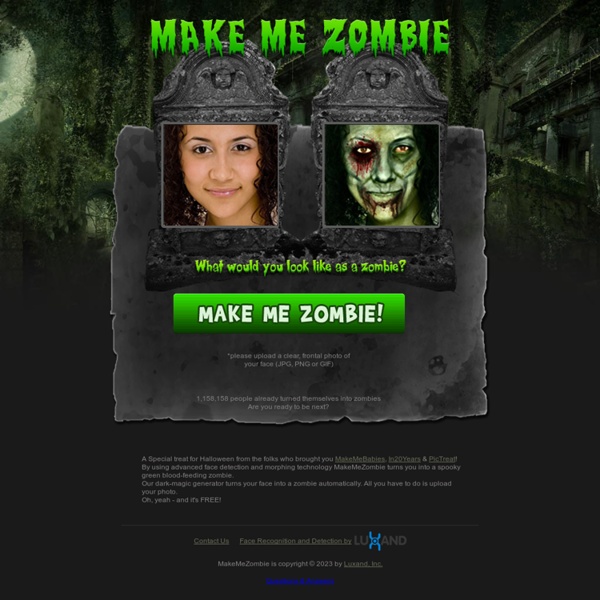 MakeMeZombie.com - Turn Yourself into a Zombie for Halloween