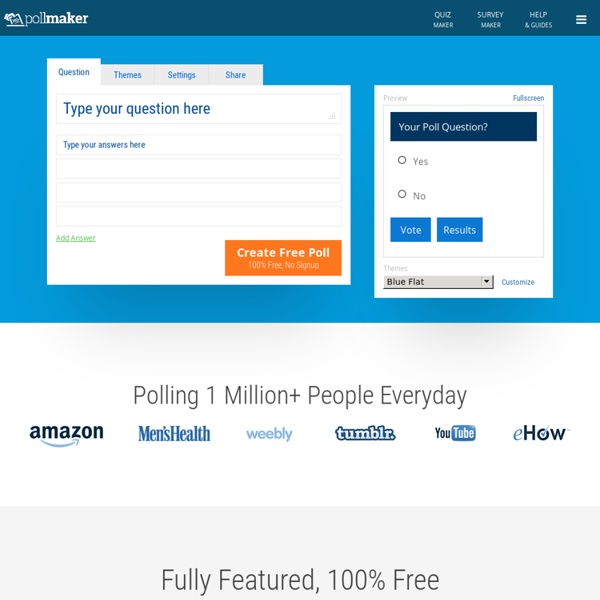 Poll Maker - Free, Unlimited and Super Easy