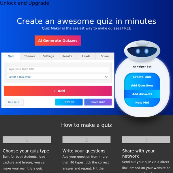 Make Amazing Online Quizzes in Minutes