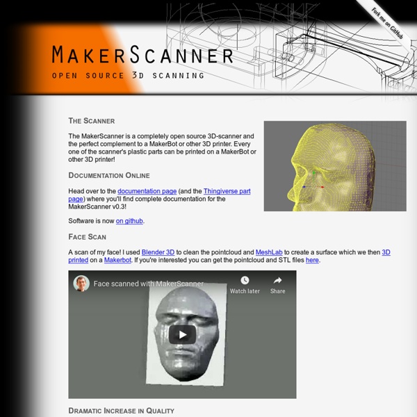 MakerScanner - open source 3d scanning