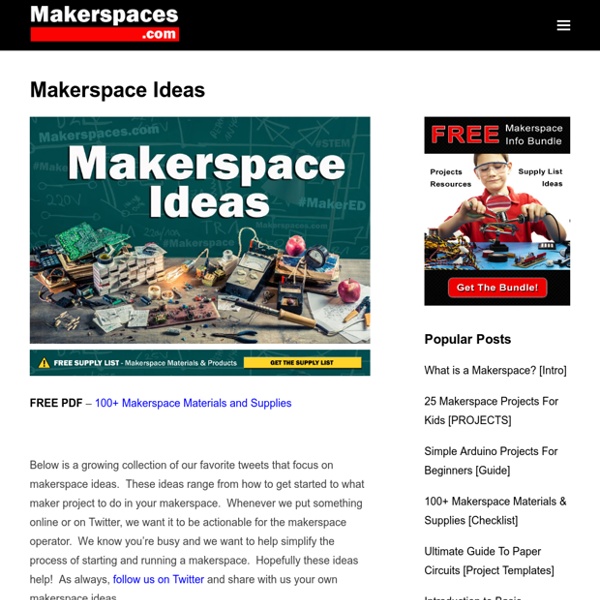 60+ Makerspace Ideas for Maker Education