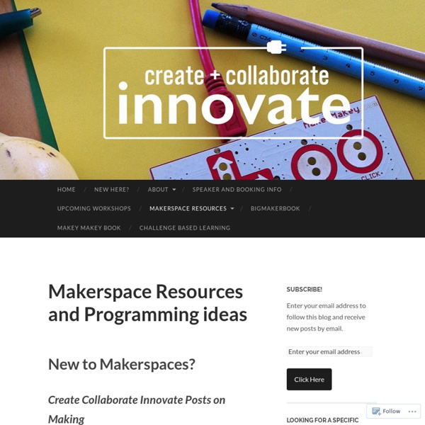 Makerspace Resources and Programming ideas