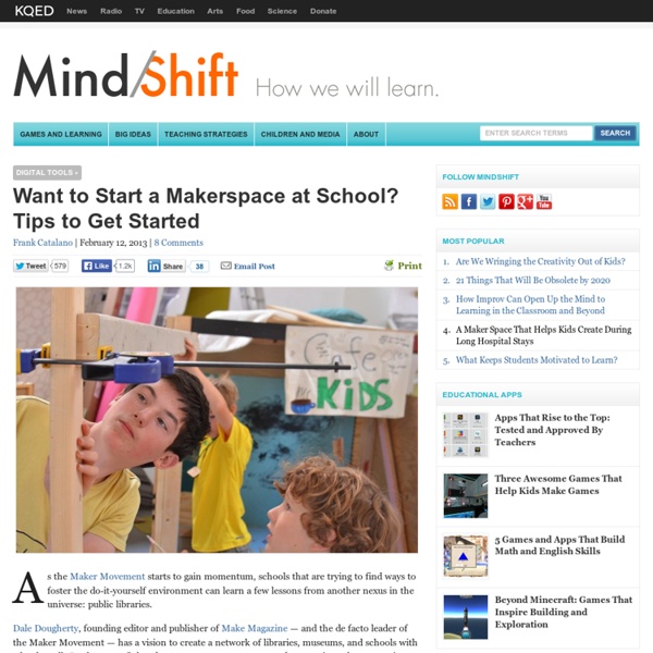 Want to Start a Makerspace at School? Tips to Get Started