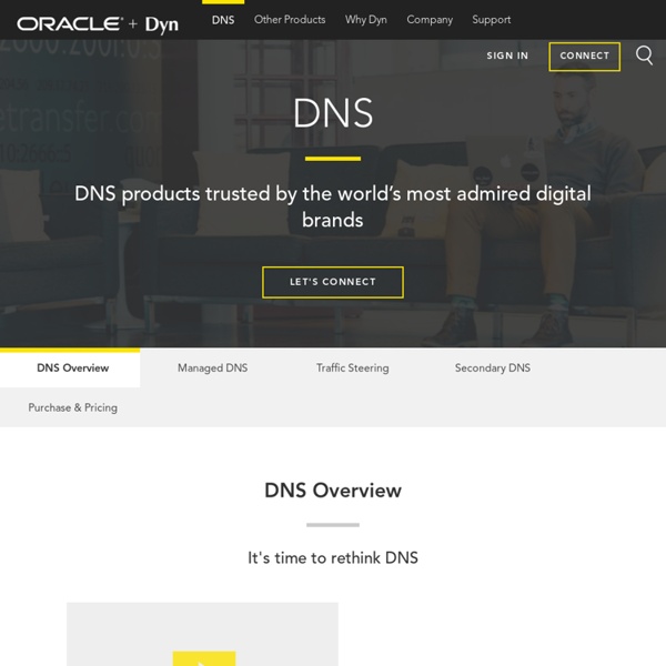 Ultra-reliable DNS services - DynDNS.com