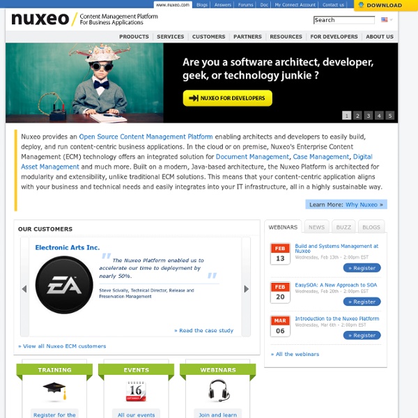 Content Management Platform for Content-Centric Applications by Nuxeo