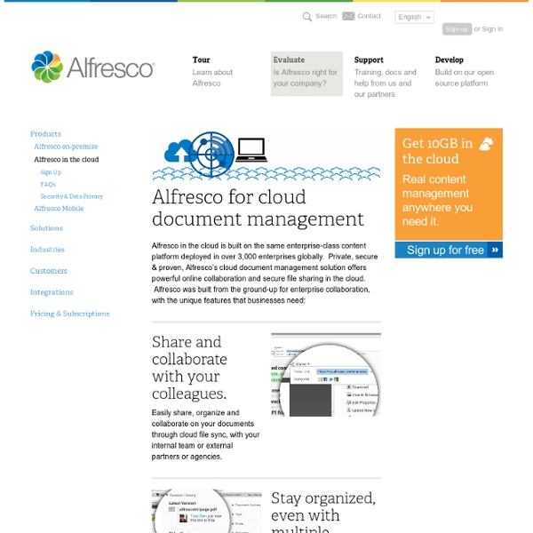 Download and Alfresco Online Trial