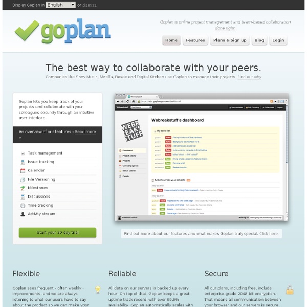 Project Management and Collaboration Suite - Goplan
