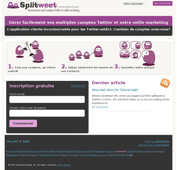 Splitweet - Gestionnaire multi-comptes
