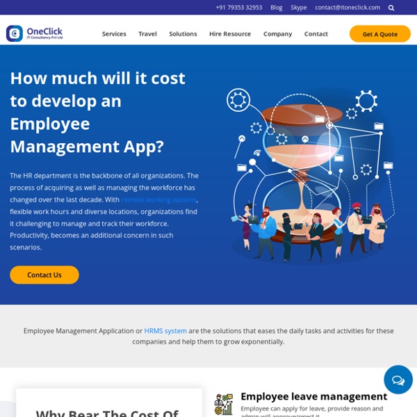 How much cost to develop app like Employee Management