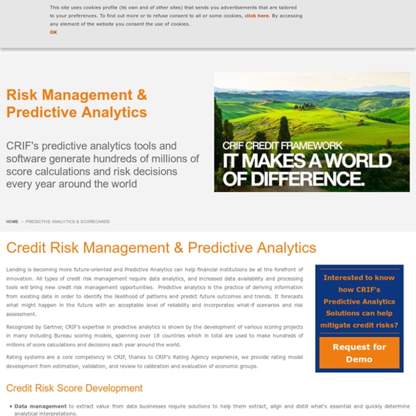 30+ Years of expertise in credit risk modelling and decision analytics
