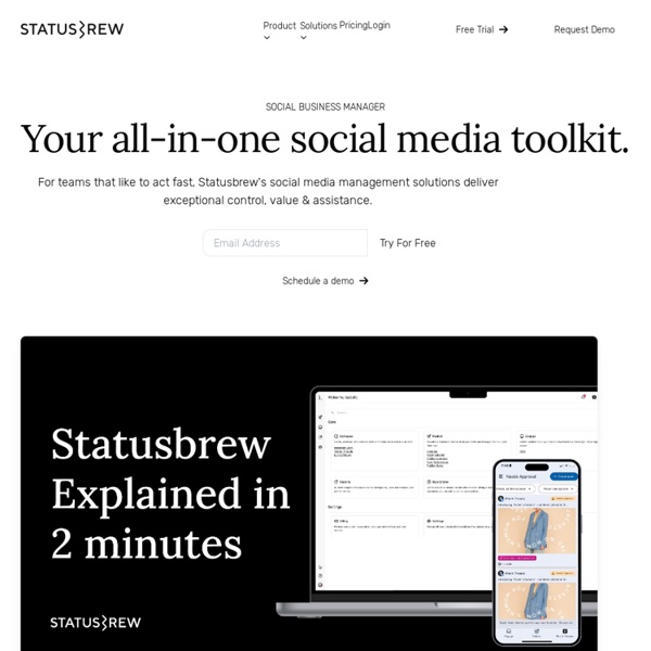 Statusbrew - The Complete Social Media Management Platform for Twitter, Instagram and Facebook