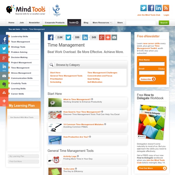 Time Management - MindTools