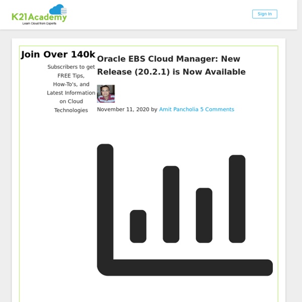 Oracle EBS Cloud Manager Overview