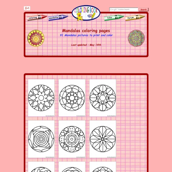 Mandalas coloring pages on Coloring-Book.info