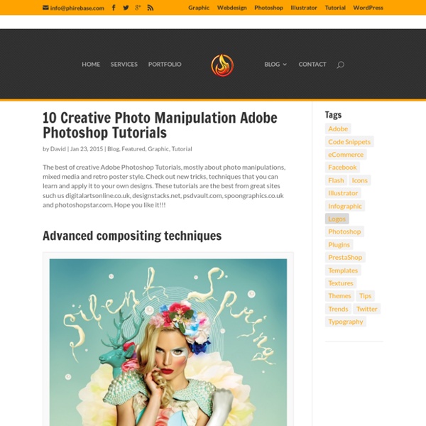 10 Creative Photo Manipulation Adobe Photoshop Tutorials
