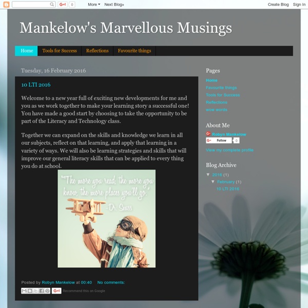 Mankelow's Marvellous Musings