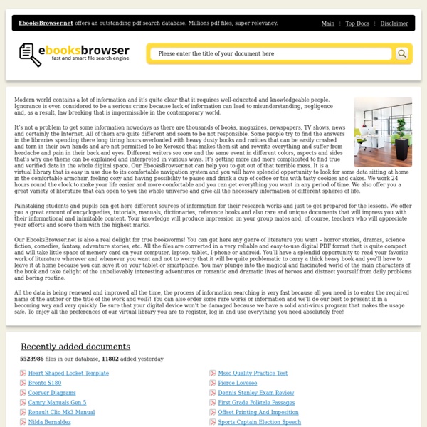 Ebook Search & Free Ebook Downloads - EbookBrowsee.net
