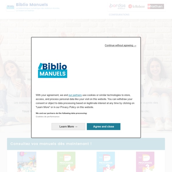 Biblio Manuels, tous vos livres scolaires en version numérique