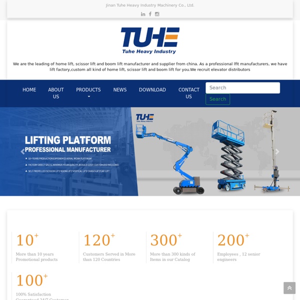 Home lift manufacturers, Custom scissor lift suppliers, China boom lift factory– Tuhe lift