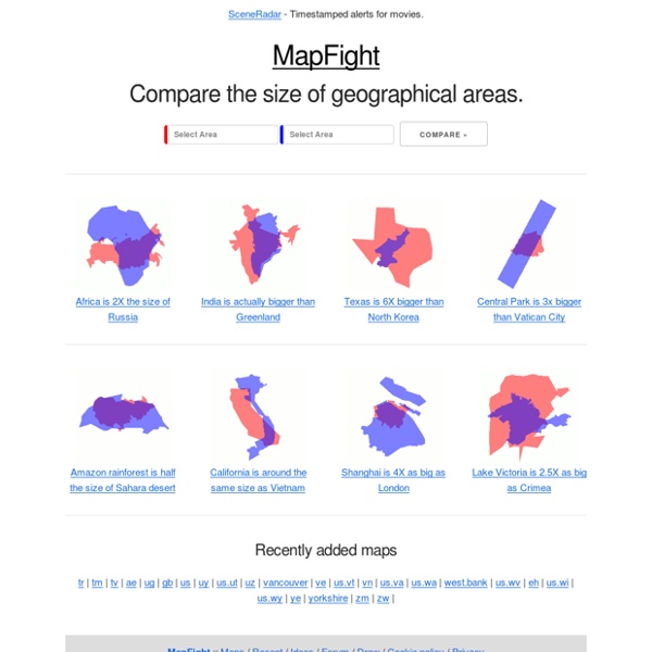 MapFight - compare country size