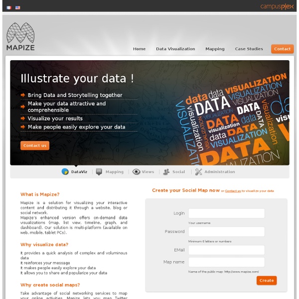 Mapize.com : Data Visualization & Mapping