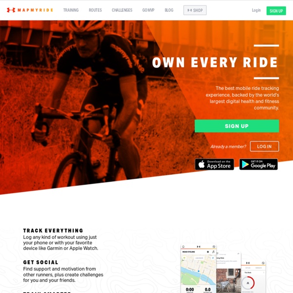 MapMyRide - Homepage