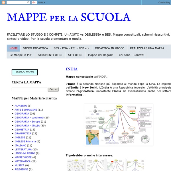 MAPPE per la SCUOLA