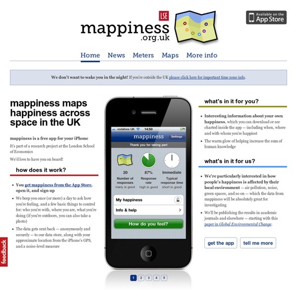 Mappiness, the happiness mapping app