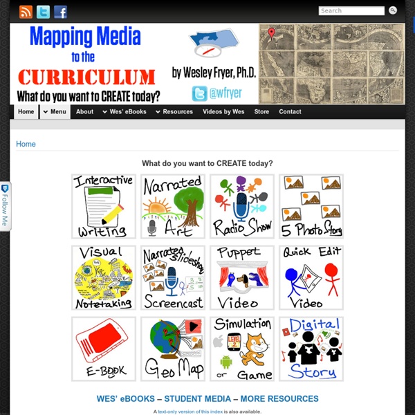 Mapping Media to the Curriculum » What do you want to CREATE today?