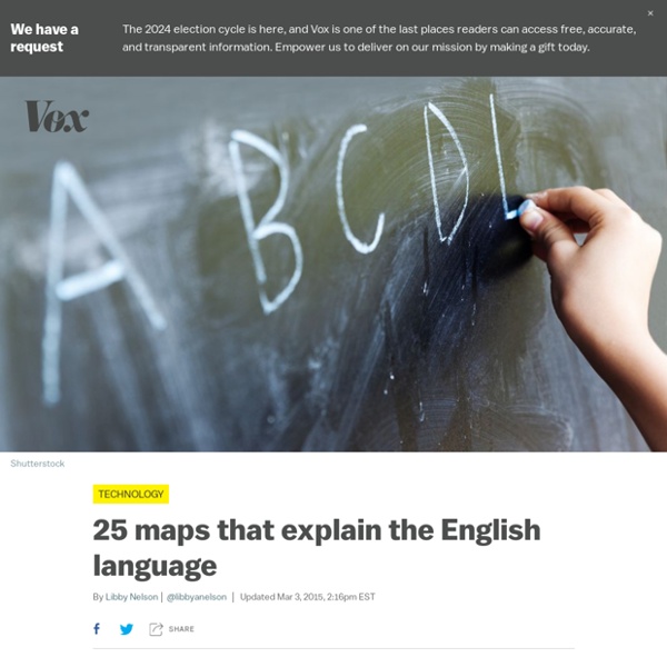 25 maps that explain the English language
