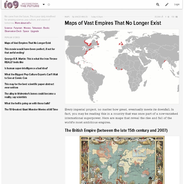 Maps of Vast Empires That No Longer Exist