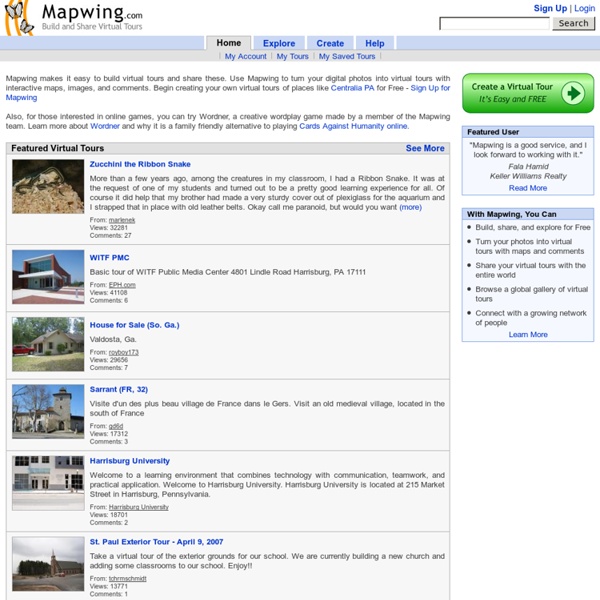 Mapwing Virtual Tours