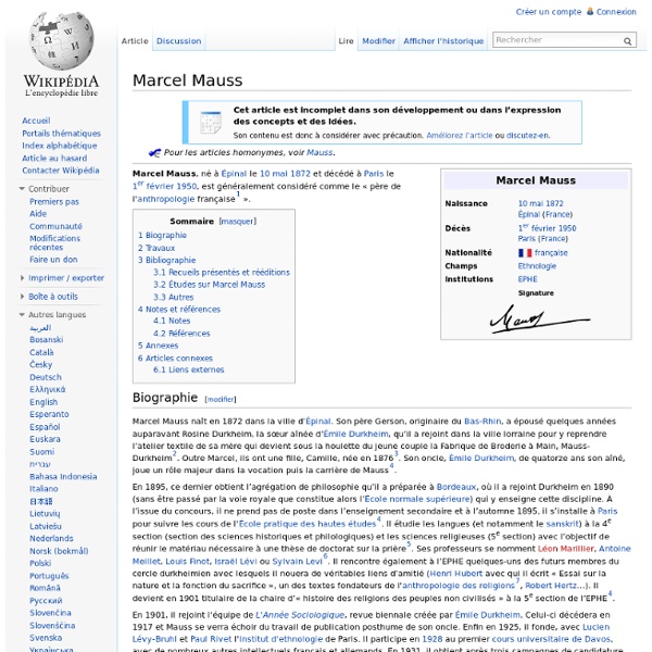 Marcel Mauss